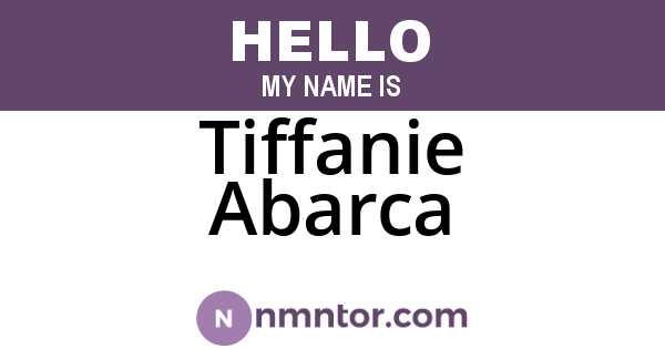 Tiffanie Abarca
