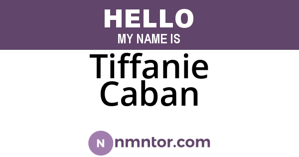 Tiffanie Caban