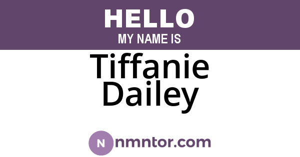 Tiffanie Dailey