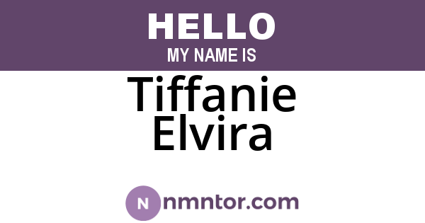 Tiffanie Elvira