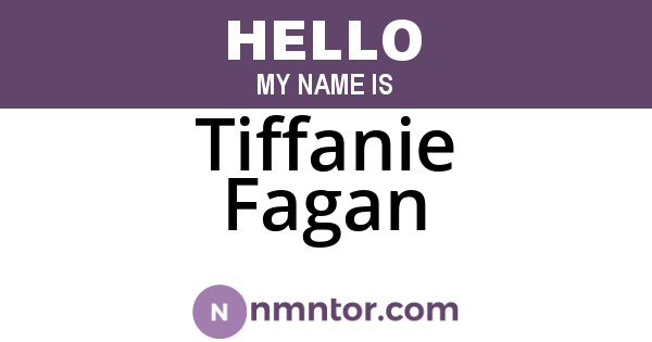 Tiffanie Fagan