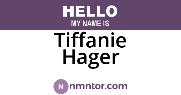 Tiffanie Hager