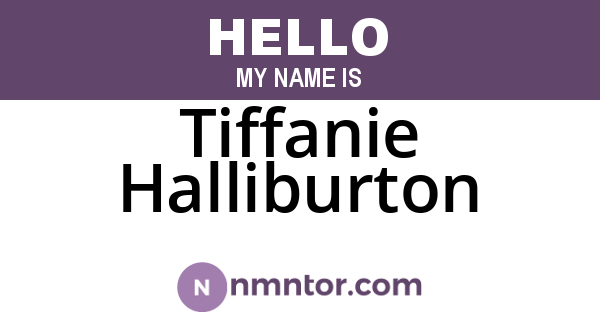 Tiffanie Halliburton