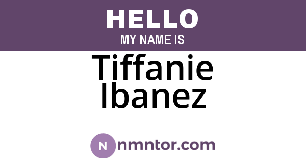 Tiffanie Ibanez