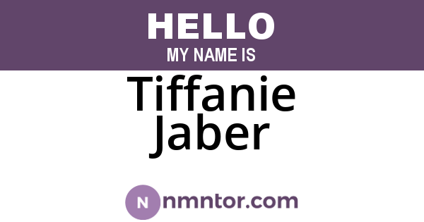 Tiffanie Jaber