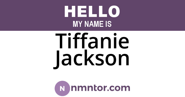 Tiffanie Jackson