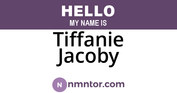 Tiffanie Jacoby