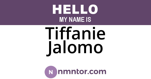 Tiffanie Jalomo