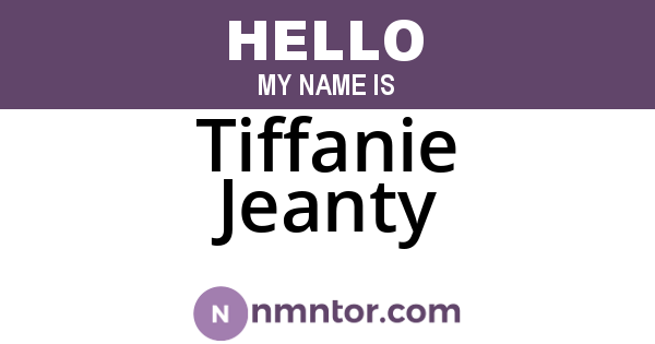 Tiffanie Jeanty