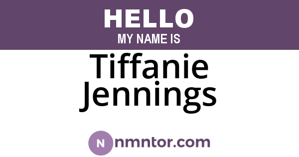 Tiffanie Jennings
