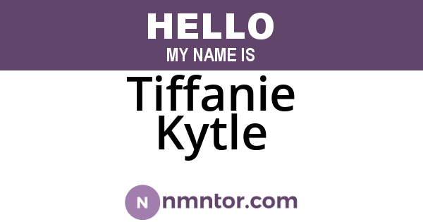 Tiffanie Kytle