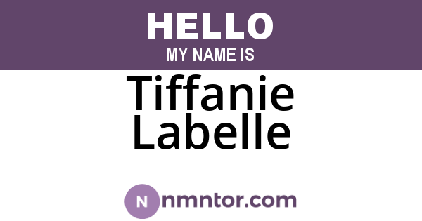 Tiffanie Labelle