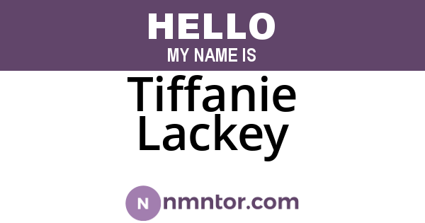 Tiffanie Lackey
