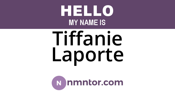 Tiffanie Laporte