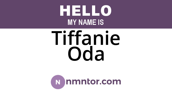 Tiffanie Oda