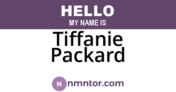 Tiffanie Packard