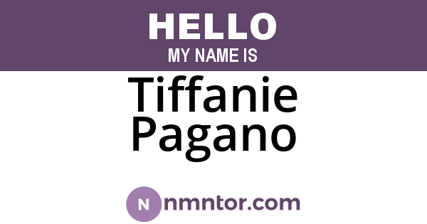 Tiffanie Pagano