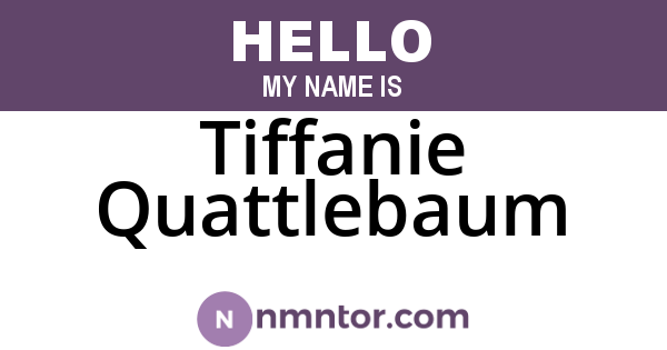 Tiffanie Quattlebaum