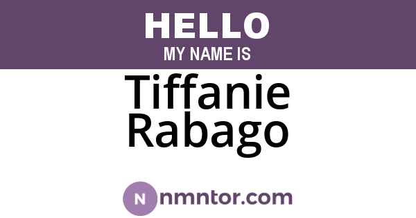 Tiffanie Rabago
