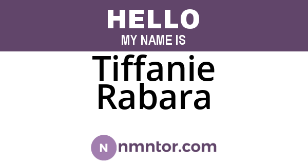 Tiffanie Rabara