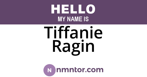 Tiffanie Ragin
