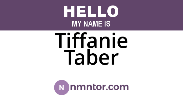 Tiffanie Taber