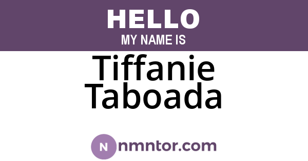 Tiffanie Taboada