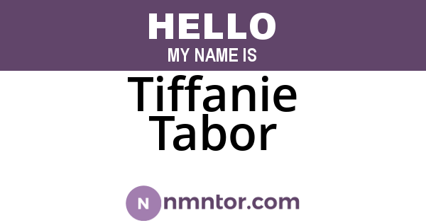Tiffanie Tabor