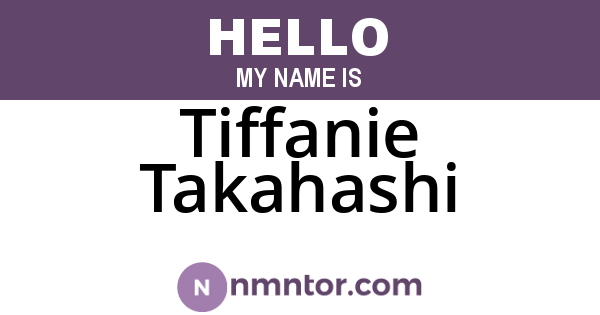 Tiffanie Takahashi