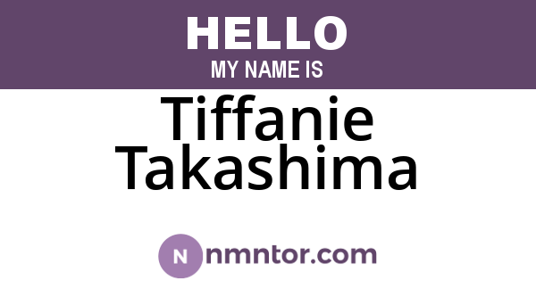 Tiffanie Takashima