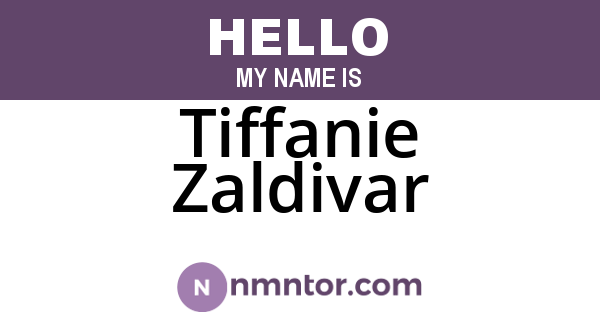 Tiffanie Zaldivar