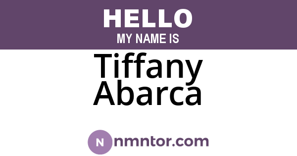 Tiffany Abarca
