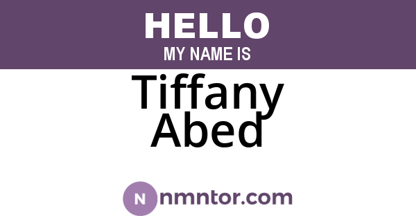 Tiffany Abed
