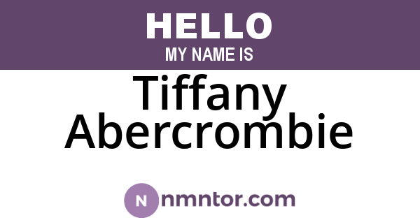 Tiffany Abercrombie