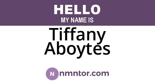 Tiffany Aboytes
