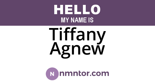Tiffany Agnew