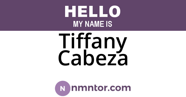 Tiffany Cabeza