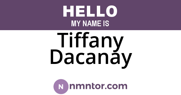 Tiffany Dacanay