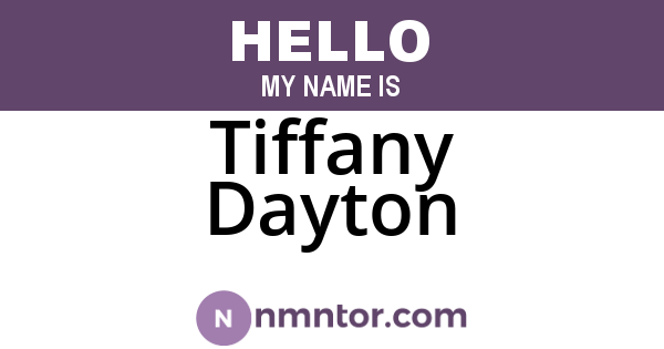Tiffany Dayton