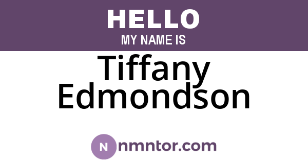 Tiffany Edmondson