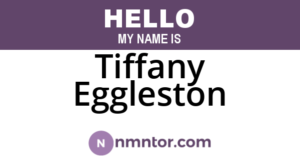Tiffany Eggleston