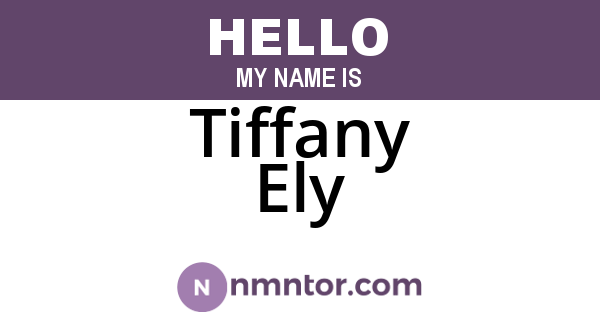 Tiffany Ely
