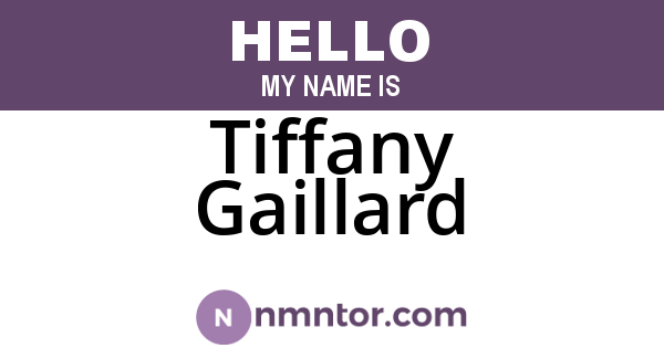 Tiffany Gaillard