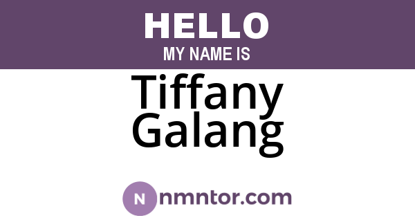 Tiffany Galang