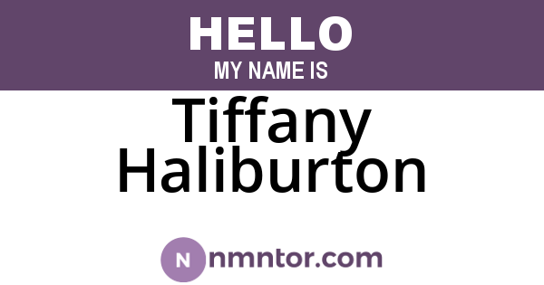 Tiffany Haliburton