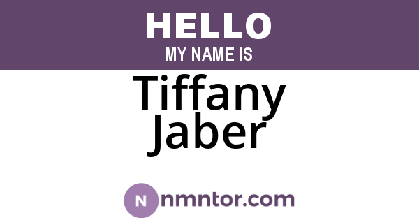Tiffany Jaber