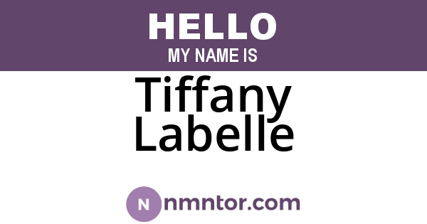 Tiffany Labelle