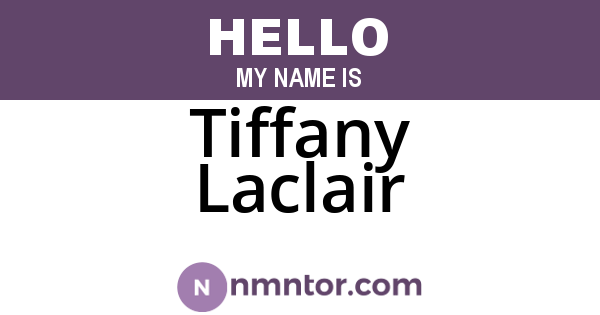 Tiffany Laclair