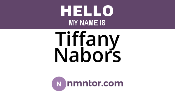 Tiffany Nabors