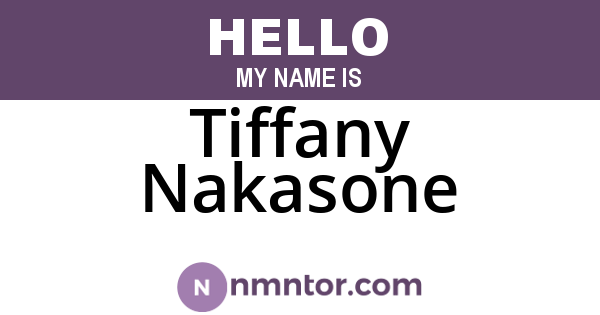 Tiffany Nakasone